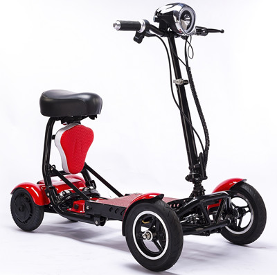 Foldable transformer 4 wheel electric mobility scooter